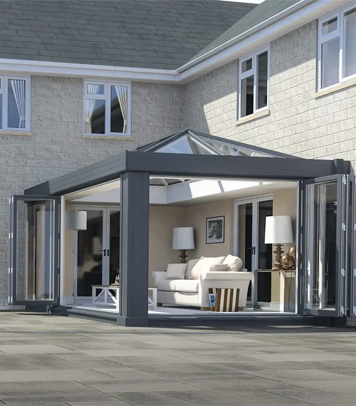 Conservatory installation by Caledonian Windows